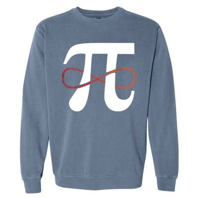 Funny Pi Infinity Numbers 3.14 Garment-Dyed Sweatshirt