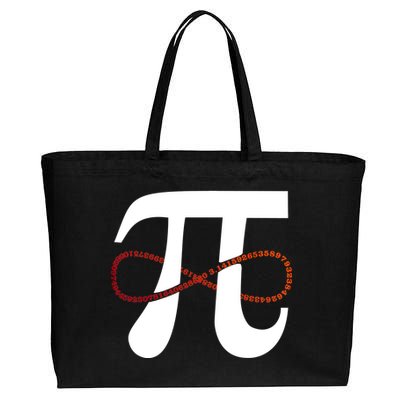 Funny Pi Infinity Numbers 3.14 Cotton Canvas Jumbo Tote