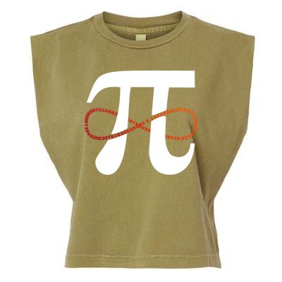 Funny Pi Infinity Numbers 3.14 Garment-Dyed Women's Muscle Tee