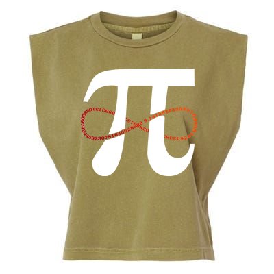 Funny Pi Infinity Numbers 3.14 Garment-Dyed Women's Muscle Tee