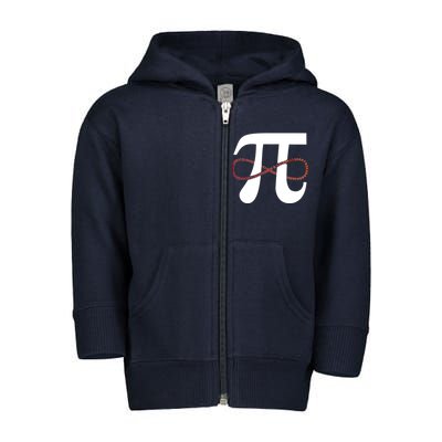 Funny Pi Infinity Numbers 3.14 Toddler Zip Fleece Hoodie