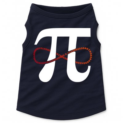 Funny Pi Infinity Numbers 3.14 Doggie Tank