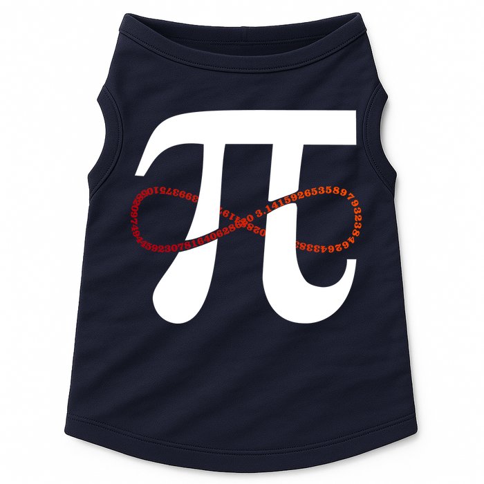 Funny Pi Infinity Numbers 3.14 Doggie Tank