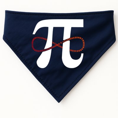 Funny Pi Infinity Numbers 3.14 USA-Made Doggie Bandana