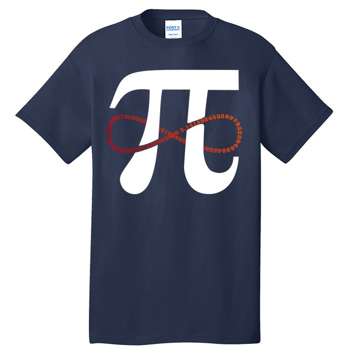 Funny Pi Infinity Numbers 3.14 Tall T-Shirt