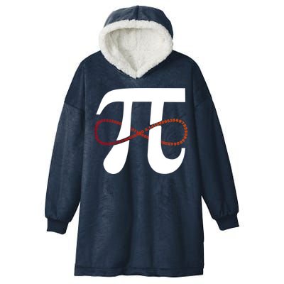 Funny Pi Infinity Numbers 3.14 Hooded Wearable Blanket