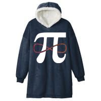 Funny Pi Infinity Numbers 3.14 Hooded Wearable Blanket