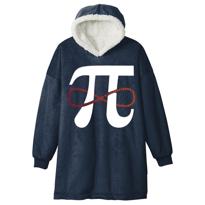 Funny Pi Infinity Numbers 3.14 Hooded Wearable Blanket