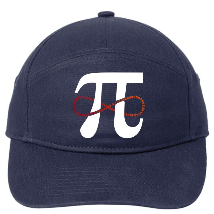Funny Pi Infinity Numbers 3.14 7-Panel Snapback Hat