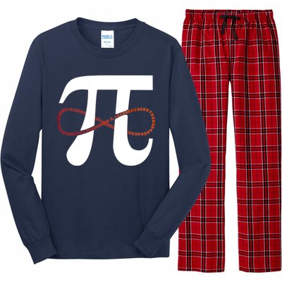 Funny Pi Infinity Numbers 3.14 Long Sleeve Pajama Set