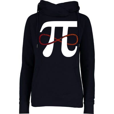 Funny Pi Infinity Numbers 3.14 Womens Funnel Neck Pullover Hood