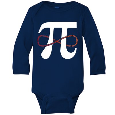 Funny Pi Infinity Numbers 3.14 Baby Long Sleeve Bodysuit