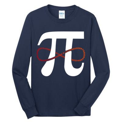 Funny Pi Infinity Numbers 3.14 Tall Long Sleeve T-Shirt