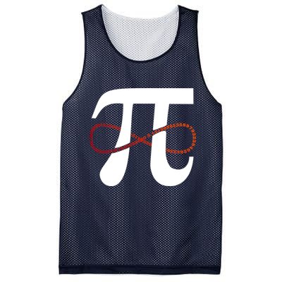 Funny Pi Infinity Numbers 3.14 Mesh Reversible Basketball Jersey Tank