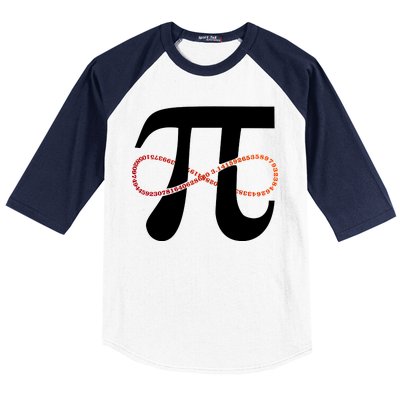 Funny Pi Infinity Numbers 3.14 Baseball Sleeve Shirt