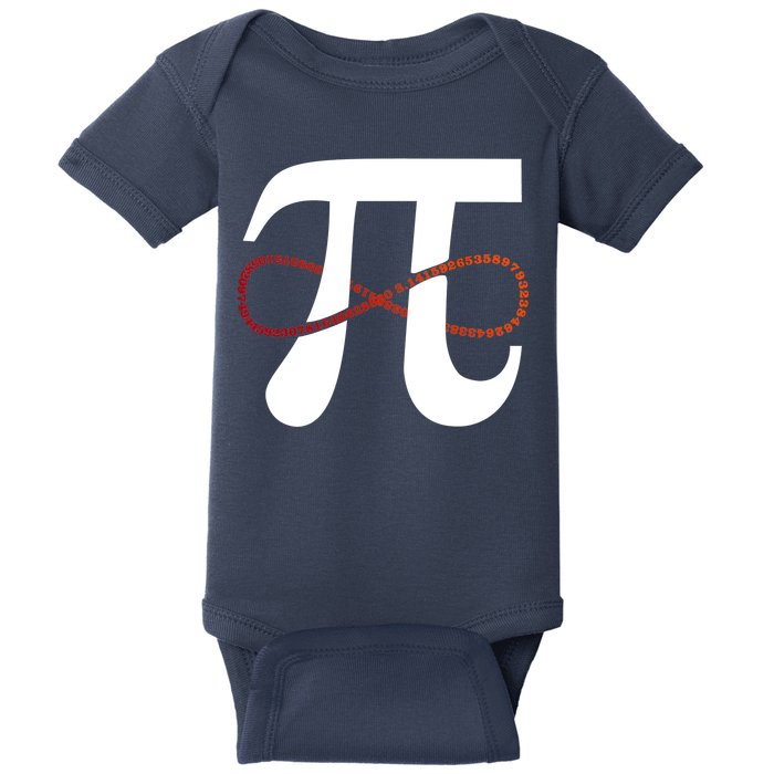 Funny Pi Infinity Numbers 3.14 Baby Bodysuit