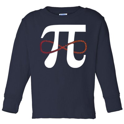 Funny Pi Infinity Numbers 3.14 Toddler Long Sleeve Shirt