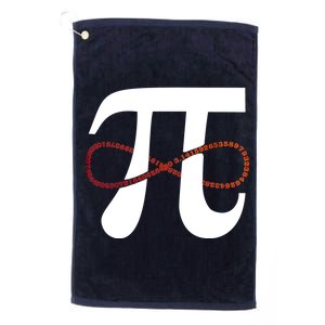 Funny Pi Infinity Numbers 3.14 Platinum Collection Golf Towel