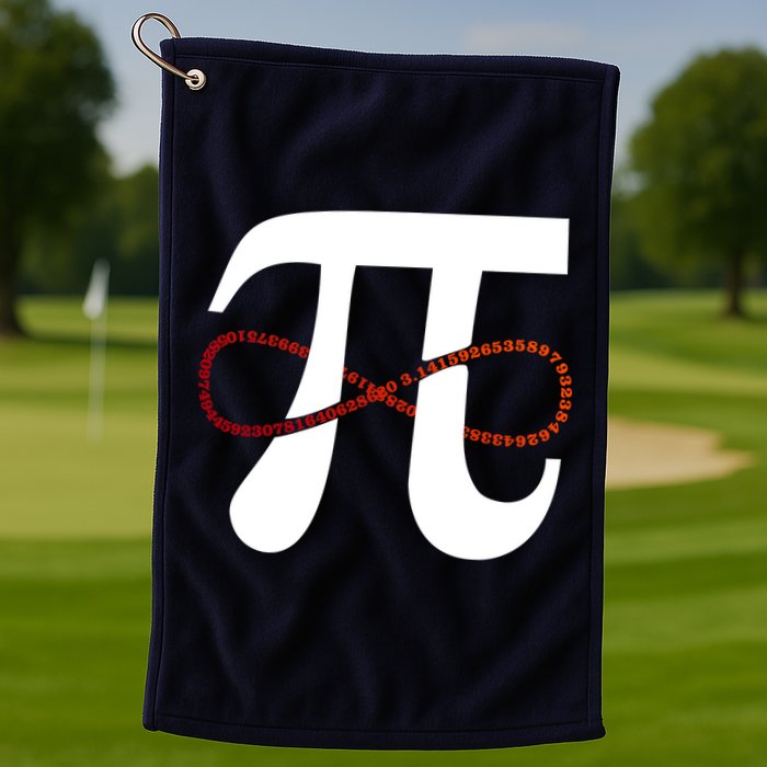 Funny Pi Infinity Numbers 3.14 Golf Towel