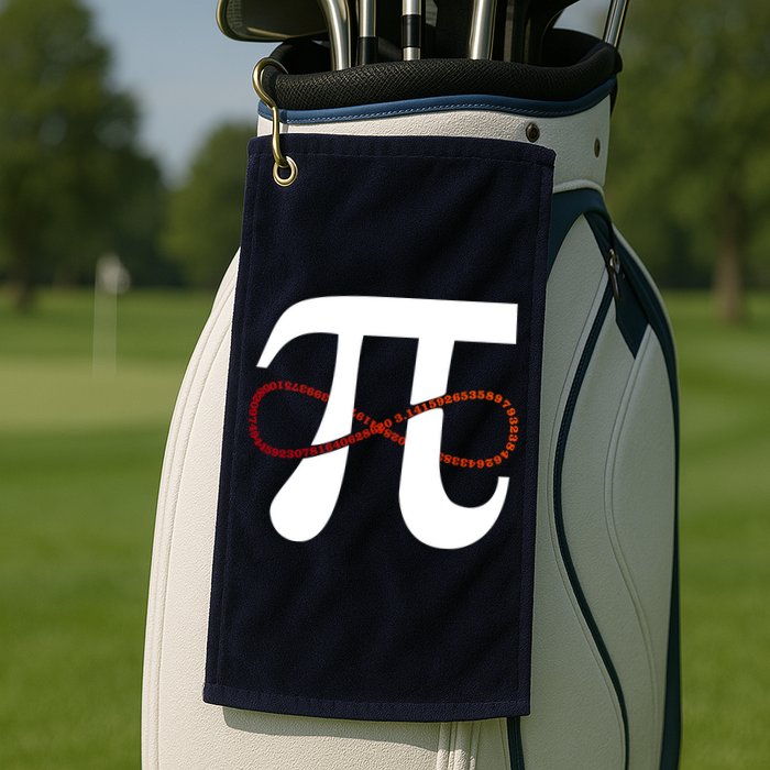 Funny Pi Infinity Numbers 3.14 Golf Towel
