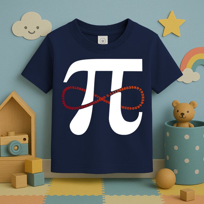Funny Pi Infinity Numbers 3.14 Toddler T-Shirt