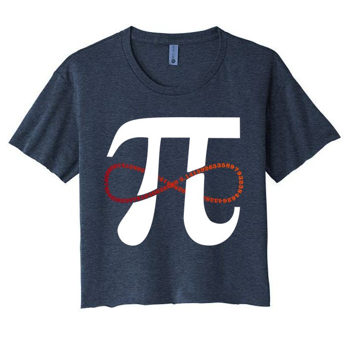 Funny Pi Infinity Numbers 3.14 Crop Top