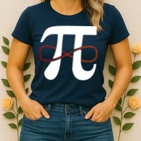 Funny Pi Infinity Numbers 3.14 Womens T-Shirt
