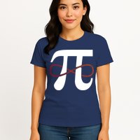 Funny Pi Infinity Numbers 3.14 Womens T-Shirt