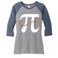 Funny Pi Infinity Numbers 3.14 Women's Tri-Blend 3/4-Sleeve Raglan Shirt