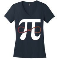 Funny Pi Infinity Numbers 3.14 Women's V-Neck T-Shirt