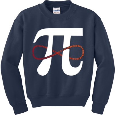 Funny Pi Infinity Numbers 3.14 Kids Sweatshirt