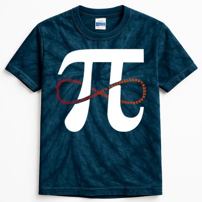 Funny Pi Infinity Numbers 3.14 Kids Tie-Dye T-Shirt