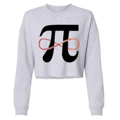 Funny Pi Infinity Numbers 3.14 Cropped Pullover Crew