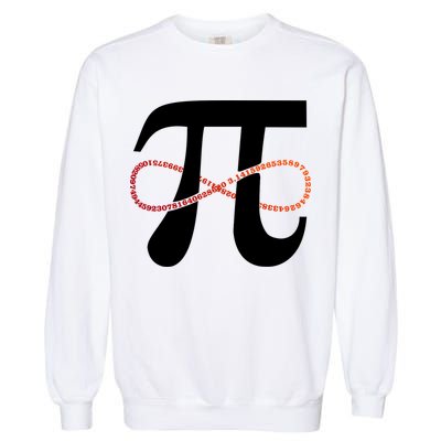 Funny Pi Infinity Numbers 3.14 Garment-Dyed Sweatshirt