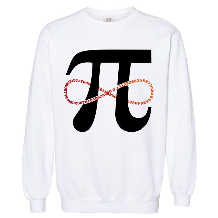 Funny Pi Infinity Numbers 3.14 Garment-Dyed Sweatshirt