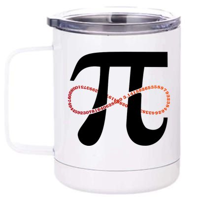 Funny Pi Infinity Numbers 3.14 12 oz Stainless Steel Tumbler Cup