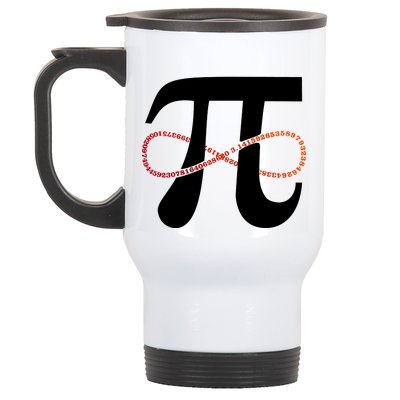 Funny Pi Infinity Numbers 3.14 Stainless Steel Travel Mug