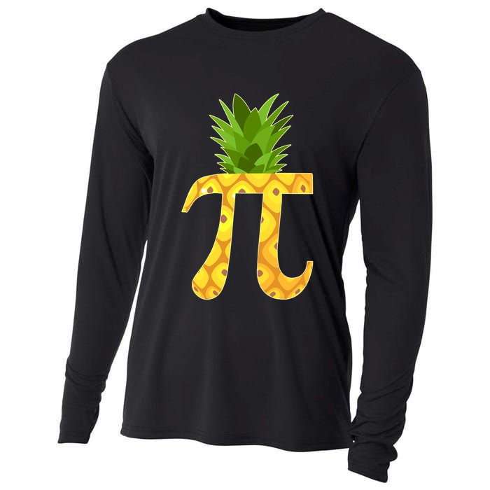 Funny PI-neapple PI 3.14 Day Cooling Performance Long Sleeve Crew