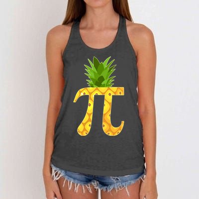 Funny PI-neapple PI 3.14 Day Women's Knotted Racerback Tank