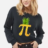 Funny PI-neapple PI 3.14 Day Cropped Pullover Crew