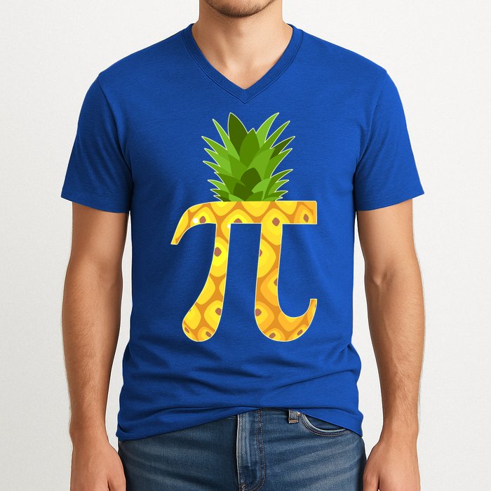 Funny PI-neapple PI 3.14 Day V-Neck T-Shirt