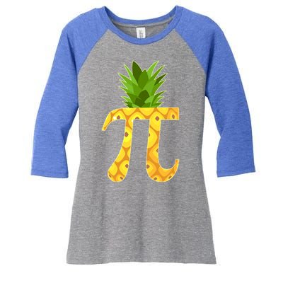 Funny PI-neapple PI 3.14 Day Women's Tri-Blend 3/4-Sleeve Raglan Shirt