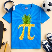 Funny PI-neapple PI 3.14 Day Kids Tie-Dye T-Shirt