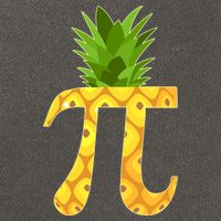 Funny PI-neapple PI 3.14 Day Cotton Canvas Backpack