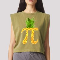 Funny PI-neapple PI 3.14 Day Garment-Dyed Women's Muscle Tee