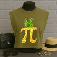 Funny PI-neapple PI 3.14 Day Garment-Dyed Women's Muscle Tee