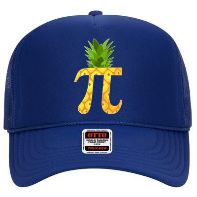 Funny PI-neapple PI 3.14 Day High Crown Mesh Back Trucker Hat