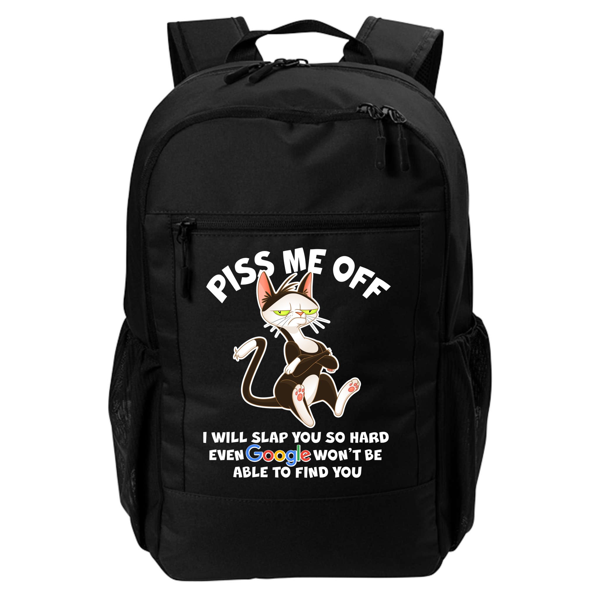 Funny Piss Me Off Cat Meme Backpack