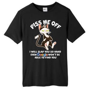 Funny Piss Me Off Cat Meme Tall Fusion ChromaSoft Performance T-Shirt