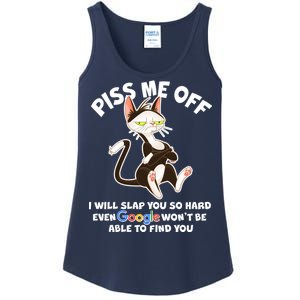 Funny Piss Me Off Cat Meme Ladies Essential Tank